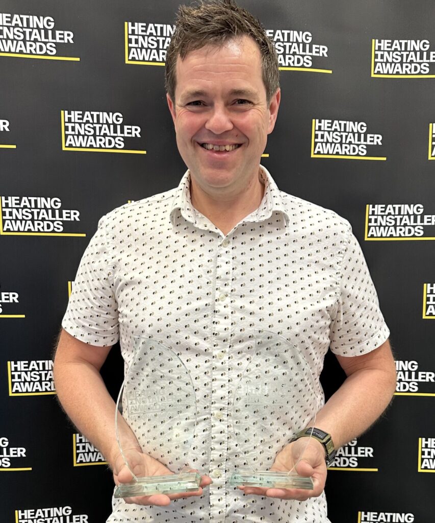 Nick Irlam with his HIA awards