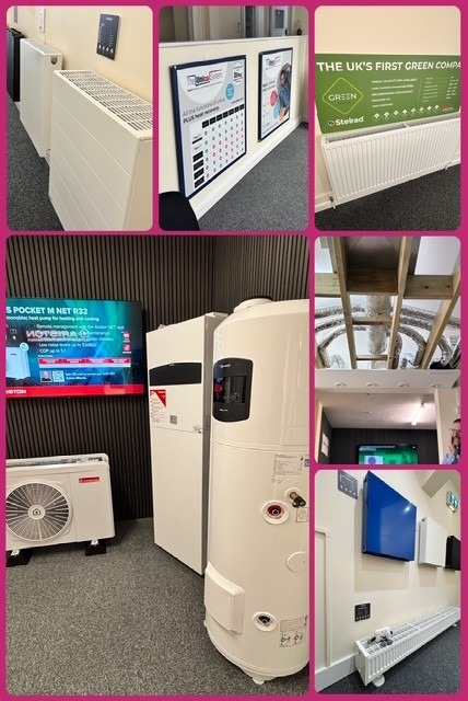 Products on display at the Renewable Energy Warehouse in Birmingham